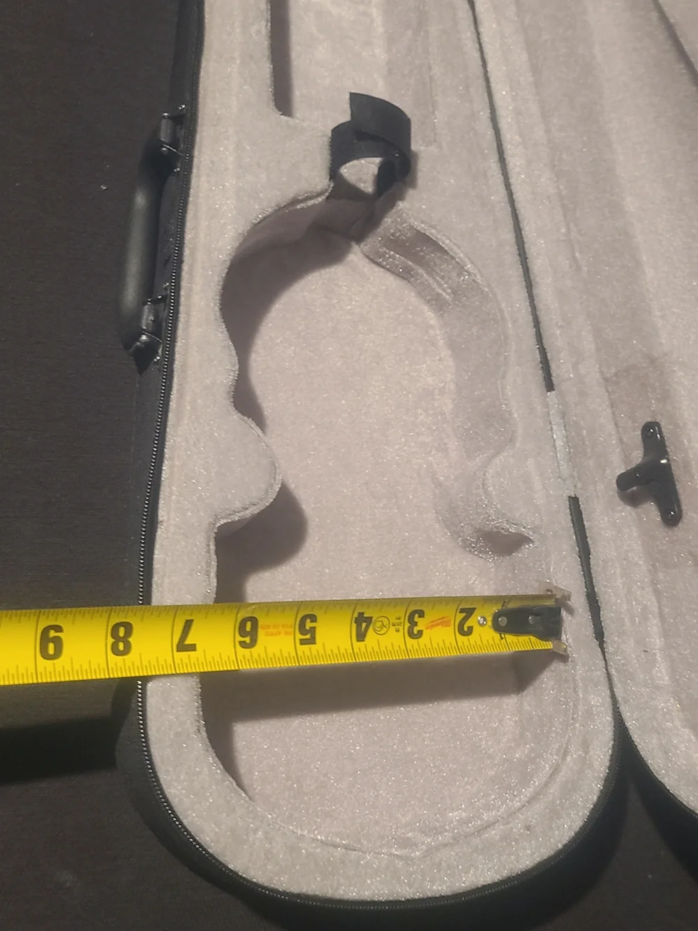 Durable, Light 1/4 Size Cloth Fluff Triangle Shape Silver Gray Violin Shape Case